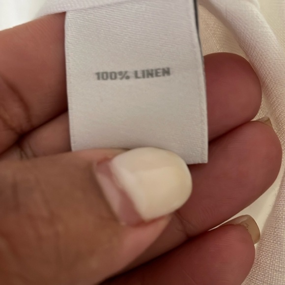 Baird McNutt White Button-Up Shirt 100%Linen - Picture 2 of 13